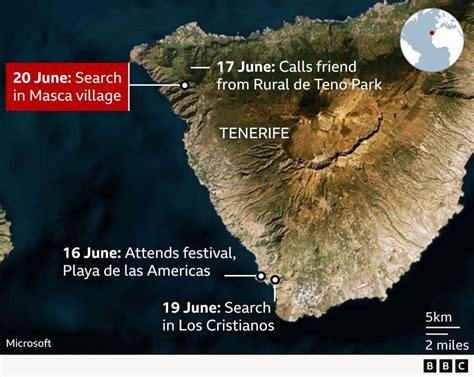 Search for Briton missing in Tenerife focuses on .